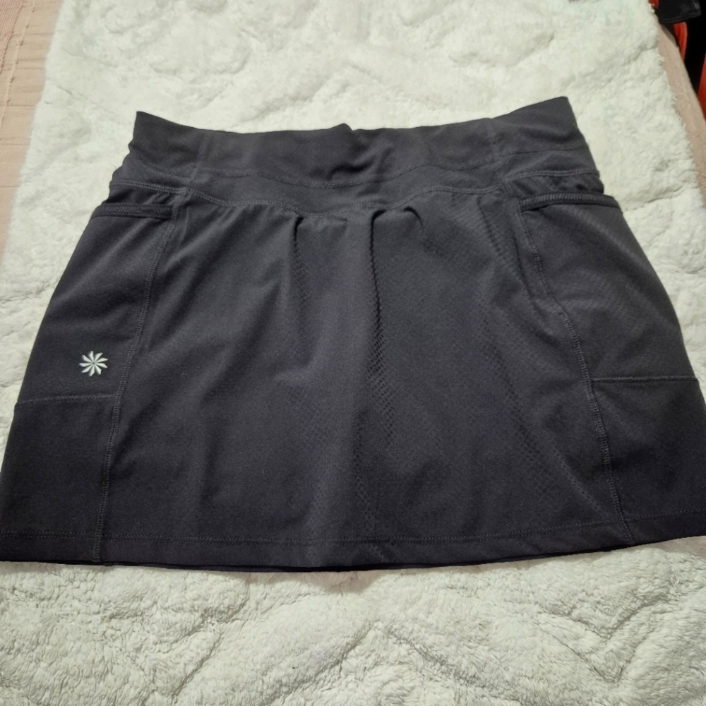 Athleta Black Mini Skirt-skort-tenis-golf-workout Shorts..Size:XS